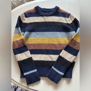 GAP Navy and Beige Knit Scarf